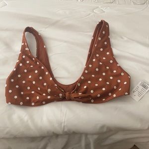 NWT Pacsun Polk a dot bikini top
